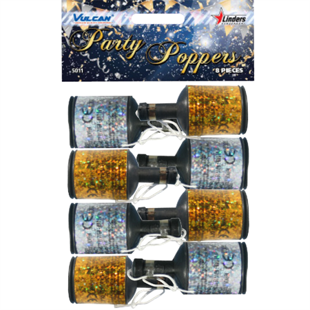 Party Poppers 8st/fp